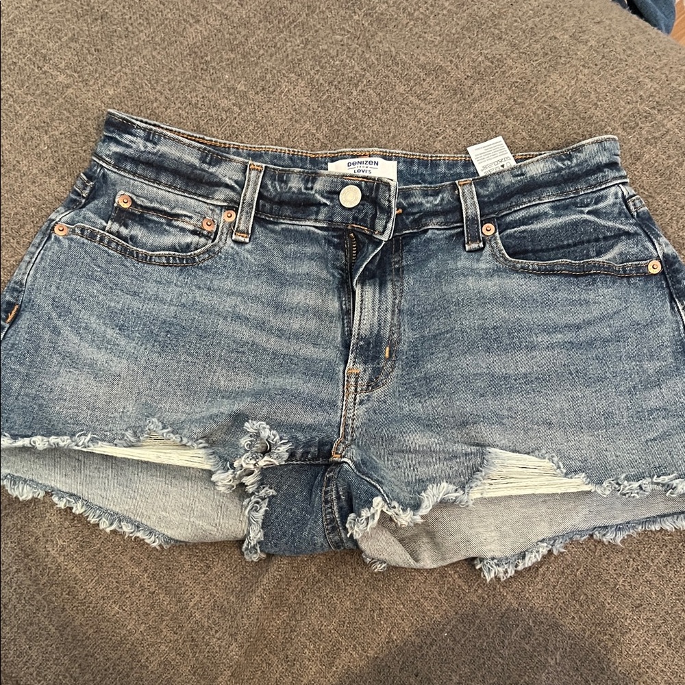Denizen from Levi's Distressed Blue Jean Shorts